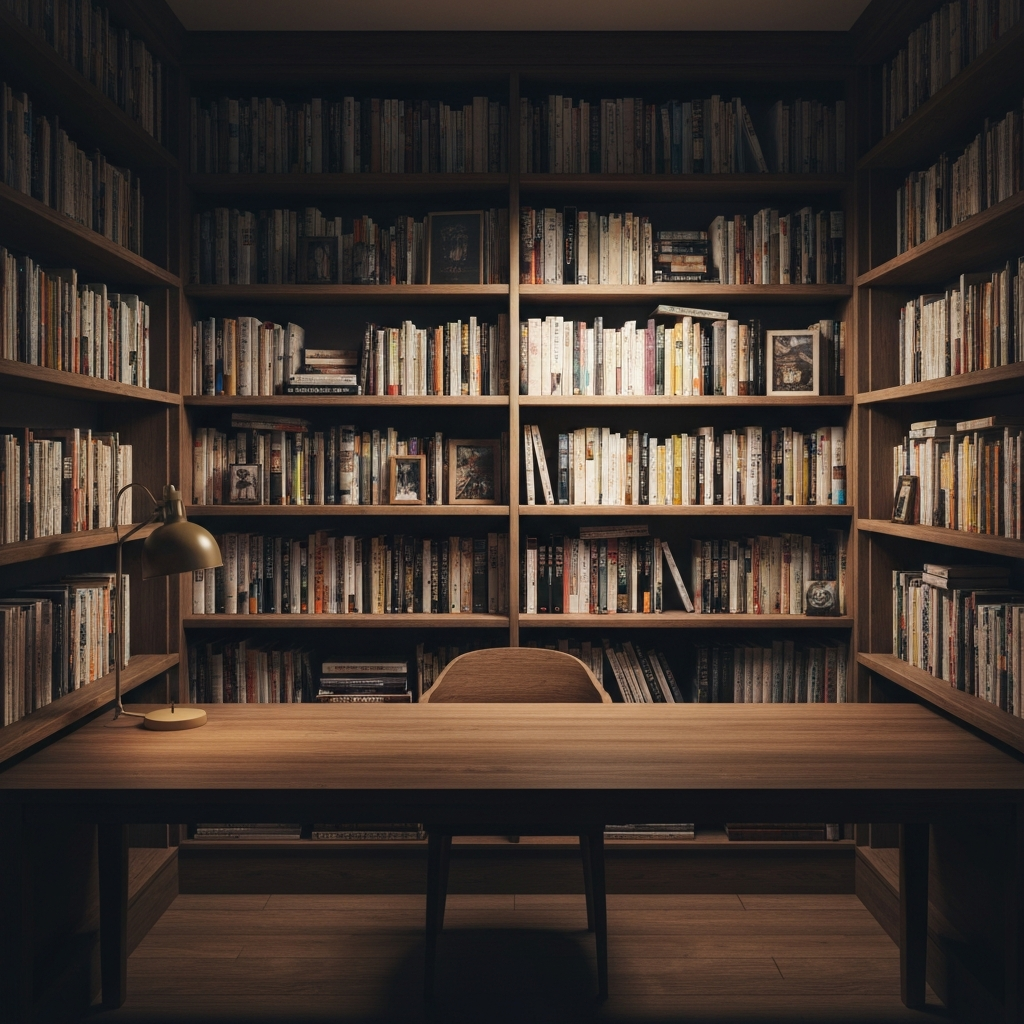 Home office study space for insurance licensing